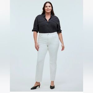 Madewell perfect vintage jeans tile white